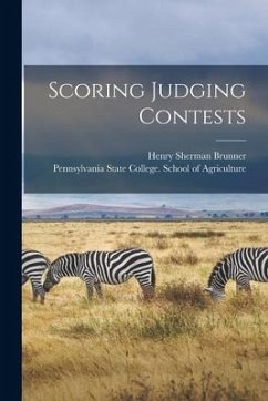 Scoring Judging Contests [microform] - Brunner, Henry Sherman