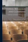 Verbal Behavior and Learning: Problems and Processes; Proceedings