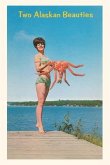 Vintage Journal Woman with Crab, Two Alaskan Beauties