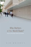 Who Matters at the World Bank?: Bureaucrats, Policy Change, and Public Sector Governance