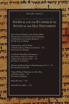 Journal for the Evangelical Study of the Old Testament, 1.1