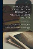 Proceedings - Dorset Natural History and Archaeological Society; 41a (index, vol. 1-41)