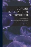 Congrès International D'entomologie: [proceedings]; XXIV Program (2012)