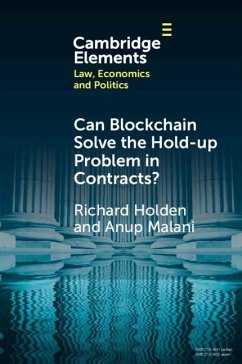 Cover Can Blockchain Solve the Hold-up Problem in Contracts? (eBook, ePUB)