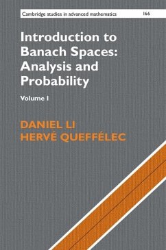Introduction to Banach Spaces: Analysis and Probability: Volume 1 (eBook, PDF) - Li, Daniel