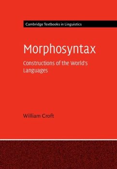 Morphosyntax (eBook, ePUB) - Croft, William