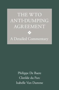 Cover WTO Anti-Dumping Agreement (eBook, PDF)