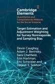 Target Estimation and Adjustment Weighting for Survey Nonresponse and Sampling Bias (eBook, PDF)