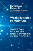 Weak Multiplex Percolation (eBook, PDF)