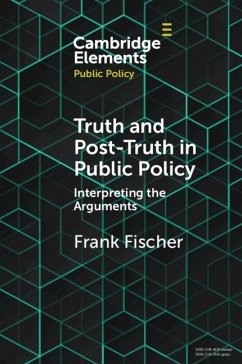 Truth and Post-Truth in Public Policy (eBook, ePUB) - Fischer, Frank