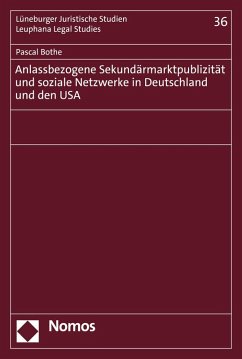 Anlassbezogene Sekundärmarktpublizität und soziale Netzwerke in Deutschland und den USA (eBook, PDF) - Bothe, Pascal