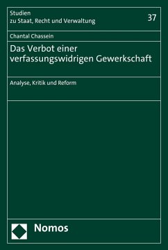 Cover Das Verbot einer verfassungswidrigen Gewerkschaft (eBook, PDF)
