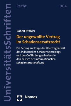 Cover Der ungewollte Vertrag im Schadensersatzrecht (eBook, PDF)