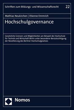 Cover Hochschulgovernance (eBook, PDF)