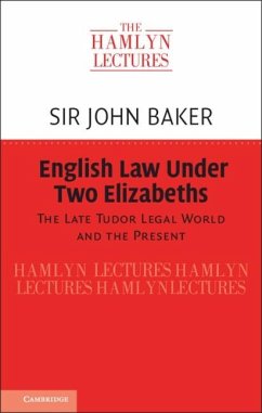 Cover English Law Under Two Elizabeths (eBook, PDF)