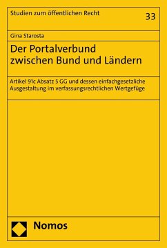 Der Portalverbund zwischen Bund und Ländern (eBook, PDF) - Starosta, Gina