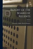 Report of the Board of Regents; 1909/10 Report of the Board of Regents; 1909/10
