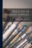 Price List of Painters' Supplies.