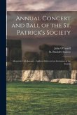 Annual Concert and Ball of the St. Patrick's Society [microform]: Montreal, 15th January: Address Delivered on Invitation of the Society