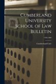 Cumberland University School of Law Bulletin; 1958-1960