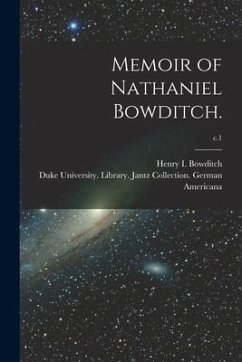 Cover Memoir of Nathaniel Bowditch.; c.1