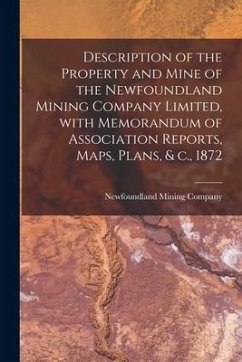 Description of the Property and Mine of the Newfoundland Mining Company Limited, With Memorandum of Association Reports, Maps, Plans, & C., 1872 [micr