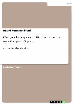 Changes in corporate effective tax rates over the past 25 years - Frank, André Hermann