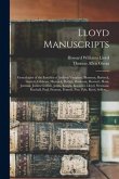 Lloyd Manuscripts: Genealogies of the Families of Awbrey-Vaughan, Blunston, Burbeck, Garrett, Gibbons, Heacock, Hodge, Houlston, Howard,