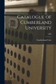 Catalogue of Cumberland University; 1882