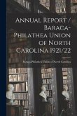 Annual Report / Baraca-Philathea Union of North Carolina 1921/22