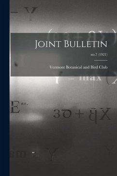 Joint Bulletin; no.7 (1921)