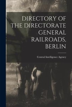 Directory of the Directorate General Railroads, Berlin