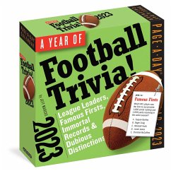 A Year of Football Trivia! Page-A-Day Calendar 2023: League Leader, Famous Firsts, Immortal Records & Dubious Distinctions - Marcus, Jeff; Workman Calendars