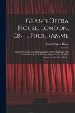 Grand Opera House, London, Ont., Programme [microform]: Friday, Feb. 22nd, Special Engagement of the Legitimate Irish Comedian Mr. Joseph Murphy, Supp