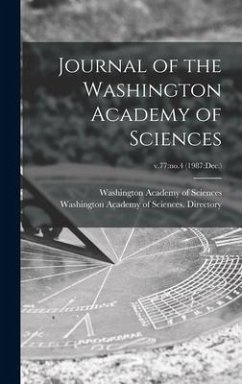 Cover Journal of the Washington Academy of Sciences; v.77