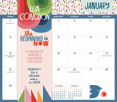 The Beginning Is Now: A Magnetic Monthly Calendar 2023: Perfect for a Fridge, Wall, or Desk - Workman Publishing; Congdon, Lisa