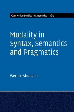 Modality in Syntax, Semantics and Pragmatics (eBook, ePUB) - Abraham, Werner