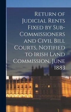 Return of Judicial Rents Fixed by Sub-Commissioners and Civil Bill Courts, Notified to Irish Land Commission, June 1883 - Anonymous