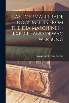 East German Trade Documents from the Dia Maschinen-Export and Dewag Werbung