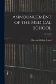 Announcement of the Medical School; 1954-1955