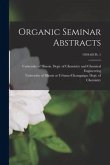Organic Seminar Abstracts; 1959-60 pt. 1