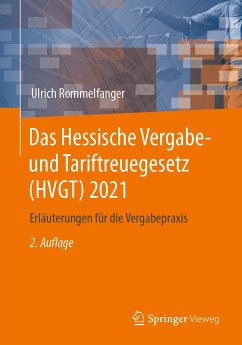Das Hessische Vergabe- und Tariftreuegesetz (HVGT) 2021 (eBook, PDF) - Rommelfanger, Ulrich