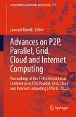 Advances on P2P, Parallel, Grid, Cloud and Internet Computing (eBook, PDF)