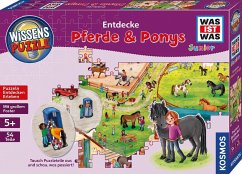 Image of KOSMOS 683672 - WAS IST WAS Junior, Entdecke Pferde & Ponys, Wissenspuzzle, 54 Teile
