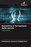 Semantica e formazione delle parole