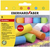 Eberhard Faber 526505 - Straßenmalkreiden Neon, 6er Kartonetui