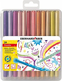 Eberhard Faber Fasermaler Glitzer 24er Set