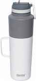 Asobu Twin Pack Bottle with Mug Weiss, 0.9 L + 0.6 L