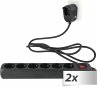 2x1 REV Steckdosenleiste 6+1fach 2m... - Bild 1