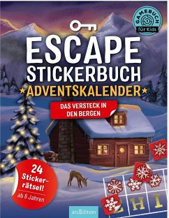 Escape-Stickerbuch - Adventskalender - Das Versteck in den Bergen - Kiefer, Philip